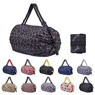 Polyester Portable Shopping Bag, Collapsible Shopping Bag, High-capacity, Black, 81~81.5x7.8~80x0.7~0.8cm(ABAG-SZC0008-02A)