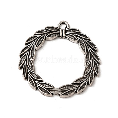 Antique Silver Round Alloy Pendants