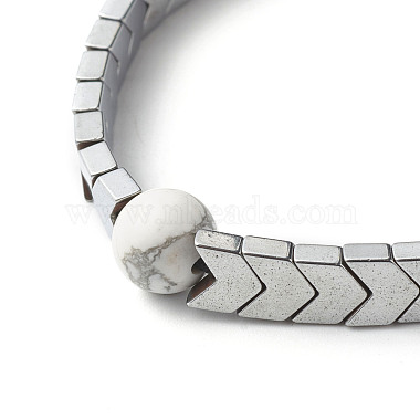 Natural Howlite Stretch Bracelets Set for Girl Women(BJEW-JB06805-03)-8