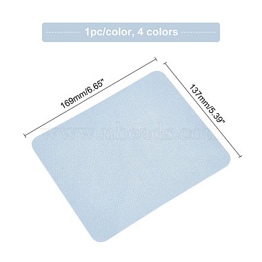 4Pcs 4 Colors Suede Fabric Glasses Cleaning Cloth(FIND-GL0001-01)-2