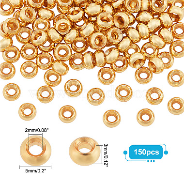 Elite 150Pcs Brass Spacer Beads(KK-PH0005-62)-2