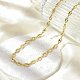 Brass Coffee Bean Chain Necklaces(NJEW-A042-11G)-4