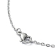 Natural Mixed Gemstone Nugget Pendant Necklace with 304 Stainless Steel Chains(NJEW-JN04385)-5