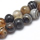 Natural Striped Agate/Banded Agate Beads Strands(G-I254-03A)-2