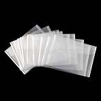 Plastic Documents Pockets, Rectangle, Clear, 130x180x1mm(DIY-WH20002-17B)