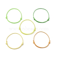 5Pcs 5 Colors Eco-Friendly Korean Waxed Polyester Cord, for Adjustable Bracelet Making, Mixed Color, Inner Diameter: 3-1/8~3-1/4 inch(7.9~8.15cm), 1pc/color(AJEW-JB01200-07)