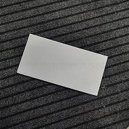 Plastic Corrugated Sheets Pads, for DIY Crafts Model Building, Rectangle, White, 300x151x4mm(FIND-WH0010-32)