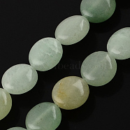 Natural Green Aventurine Stone Bead Strands, Lentil, 10x5mm, Hole: 1mm, about 40pcs/strand, 15.7 inch(G-R189-17)