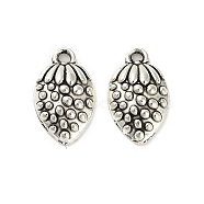 Tibetan Style Alloy Pendants, Cadmium Free & Lead Free, Strawberry Charms, Antique Silver, 15x9.5x3.5mm, Hole: 1.4mm, about 1492pcs/1000g(FIND-M047-24AS)