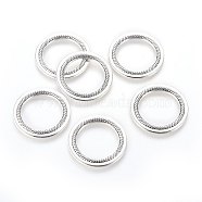 Alloy Linking Rings, Circle Frames, Lead Free and Cadmium Free, Antique Silver, 27x2mm, Hole: 19mm(EA6974Y)