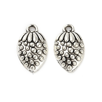 Tibetan Style Alloy Pendants, Cadmium Free & Lead Free, Strawberry Charms, Antique Silver, 15x9.5x3.5mm, Hole: 1.4mm, about 1492pcs/1000g