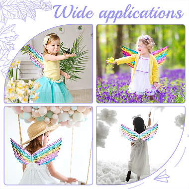 Hobbiesay 2pcs 2 couleurs costume pour enfants ailes d'ange(DIY-HY0001-17B)-6