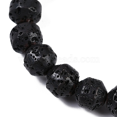 Natural Lava Rock Beaded Stretch Bracelets for Men Women(BJEW-G727-01D)-2