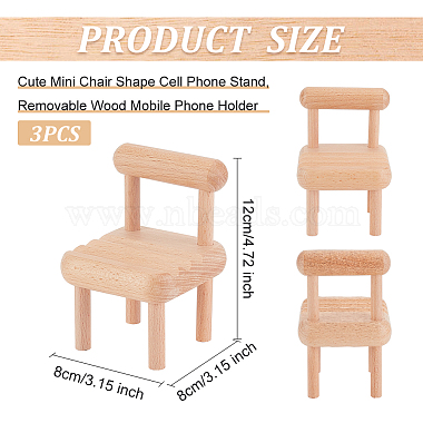 joli support de téléphone portable en forme de mini chaise(AJEW-WH0020-56)-2