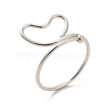 201 Stainless Steel Wrapped Fing Rings for Women(STAS-K247-03P)-3