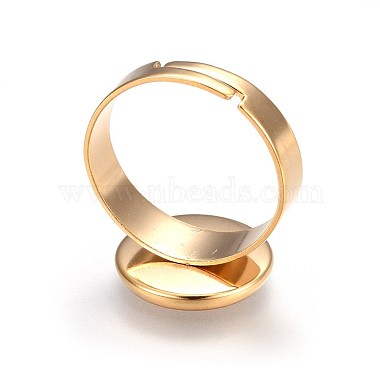 Componentes de anillos de dedo de 201 acero inoxidable ajustables(STAS-G187-01G-12mm)-3