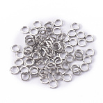 Stainless Steel Double Snap Ring, Fishing Split Rings, Lure Connectors Fishing Tackle, Stainless Steel Color, 5x1mm Inner diameter: 3.5mm, 1000pcs/bag(STAS-WH0015-19P-F)