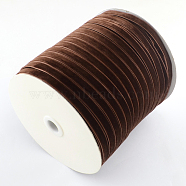 3/8 inch Single Face Velvet Ribbon, Coconut Brown, 3/8 inch(9.5mm), about 200yards/roll(182.88m/roll)(OCOR-R019-9.5mm-119)