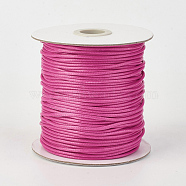Eco-Friendly Korean Waxed Polyester Cord, Camellia, 0.5mm, about 169.51~174.98 Yards(155~160m)/Roll(YC-P002-0.5mm-1151)