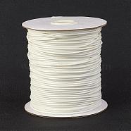 Eco-Friendly Korean Waxed Polyester Cord, White, 1.5mm, about 169.51~174.98 Yards(155~160m)/Roll(YC-P002-1.5mm-1125)
