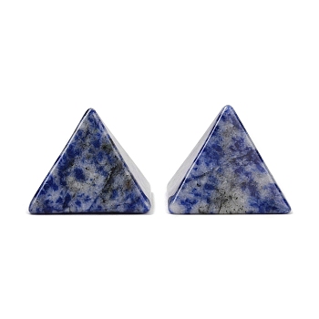 Natural Blue Aventurine Orgonite Pyramid Display Decorations, Figurine Home Decoration, Reiki Energy Stone for Healing, 30.5x30.5x25.5mm