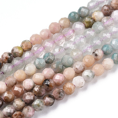 un mélange naturel de perles de pierres précieuses brins(G-D080-A01-03-04)-4