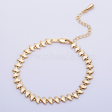 Brass Link Chain Bracelets(BJEW-EE0003-03G)-2