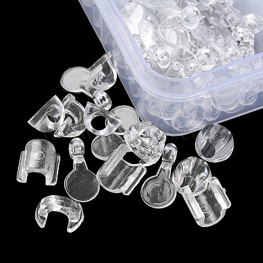 4 Style AS Plastic Base Buckle Hair Findings(KY-YW0001-40)-2