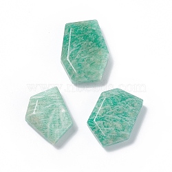 Natural Amazonite Pendants, Polygon Charms, 21~26x16~19x6mm, Hole: 1.4mm(G-C002-01B)
