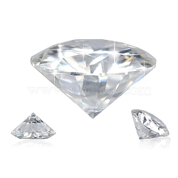 Brilliant Round Cut Moissanite Loose Stones Cabochons, Clear, 4.5mm, 0.4 Carats(RGLA-F081-01D)