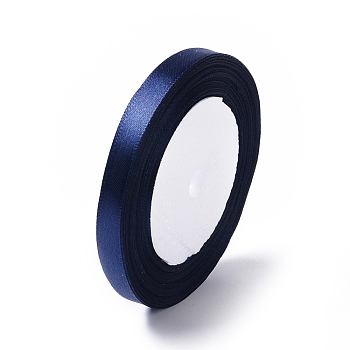 Satin Ribbon, Midnight Blue, 3/8 inch(10mm), about 25yards/roll(22.86m/roll), 10rolls/group, 250yards/group(228.6m/group)