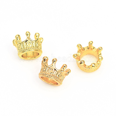 Golden Crown Alloy Beads