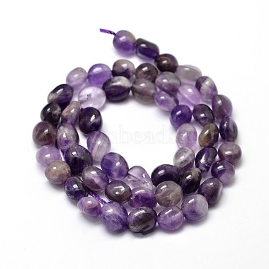 Natural Amethyst Nuggets Beads Strands(X-G-J335-08)-2