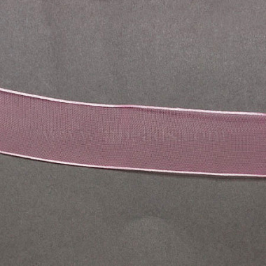 Breast Cancer Pink Awareness Ribbon Making Materials Organza Ribbon(ORIB-Q016-10mm-22)-2