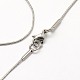 Trendy Men's 304 Stainless Steel Snake Chain Necklaces(NJEW-M065-A-01)-1