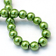 Baking Painted Pearlized Glass Pearl Round Bead Strands(HY-Q003-10mm-13)-4