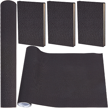 Self-adhesion Linen Book Covers, Black, 2000x425x0.5mm