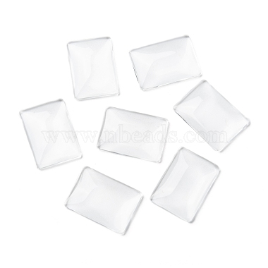 Transparent Rectangle Glass Cabochons(X-GGLA-R025-25x18)-4