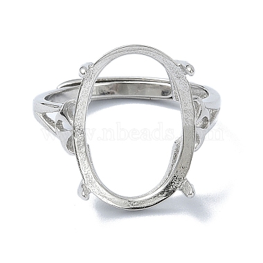 Adjustable 925 Sterling Silver Ring Components(STER-K179-21P)-2