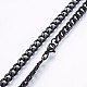 304 Stainless Steel Curb Chain Necklaces(NJEW-O102-02B)-2