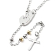 202 Stainless Steel Rosary Bead Necklaces(NJEW-D060-01C-GP)-2