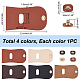 Elite 4Pcs 4 Colors PU Imitation Leather Sew on Bag Covers(FIND-PH0006-36)-4