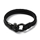 Leather Braided Cord Bracelet(BJEW-F460-08B)-1
