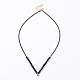 Natural Black Spinel Beaded Necklaces Making(MAK-K016-02-01)-1