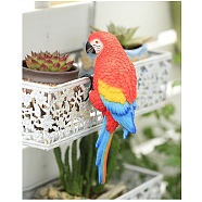 Resin Parrot Decorations, for Garden Yard Potted Hanging Decorations, Tomato, 80x70x217mm(WG73224-01)