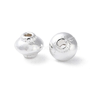 Alloy Spacer Beads, Long-Lasting Plated, Lantern Shape, Silver, 5x4.2mm, Hole: 1mm(PALLOY-F309-30S)