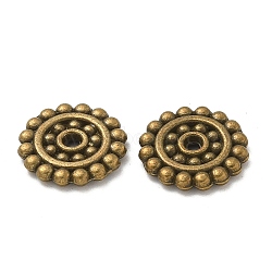 Alloy Spacer Beads, Cadmium Free & Lead Free, Flat Round, Antique Golden, 12.5x2mm, Hole: 1.4mm, about 854pcs/1000g(TIBE-P003-38AG)