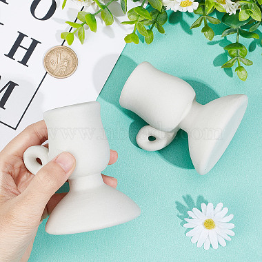 Creative Goblet Shape Porcelain Candle Holder(AJEW-GF0006-85B)-3
