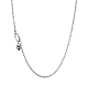 TINYSAND Elegant Rhodium Plated 925 Sterling Silver Basic Chain Necklaces(TS-N390-S)-1