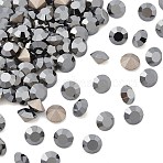 Preciosa&reg MAXIMA Crystal Round Stones, Czech Crystal, Dura Foiling, Round(431 11 615 Chaton), 23980 272 Hematite, SS18(4.2~4.4mm)(Y-PRC-RBSS18-23980-272)